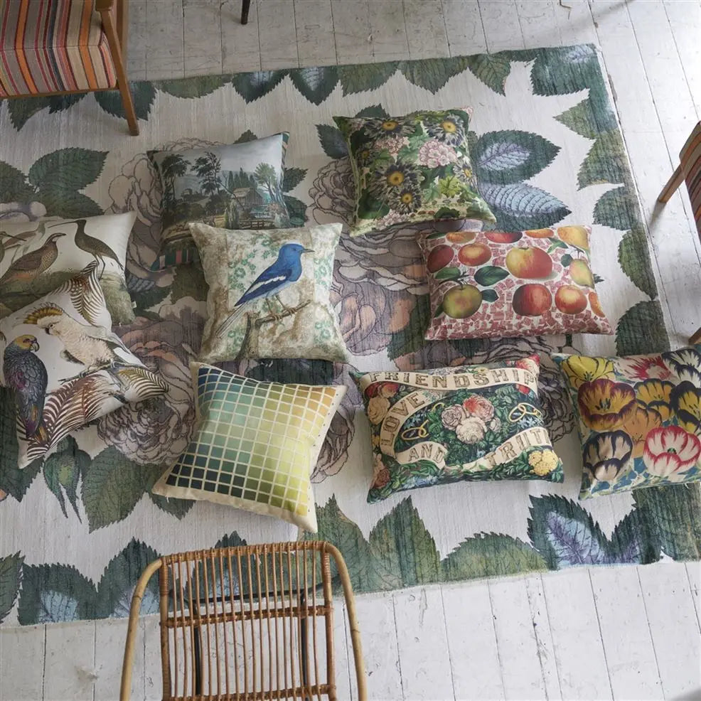 Cushion BIRDS OF A FEATHER PARCHMENT by John Derian