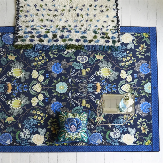 RUG BROCART DECORATIF INDIGO by Designers Guild