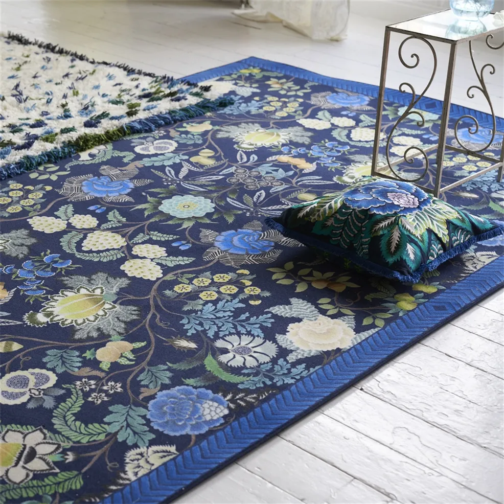 RUG BROCART DECORATIF INDIGO by Designers Guild