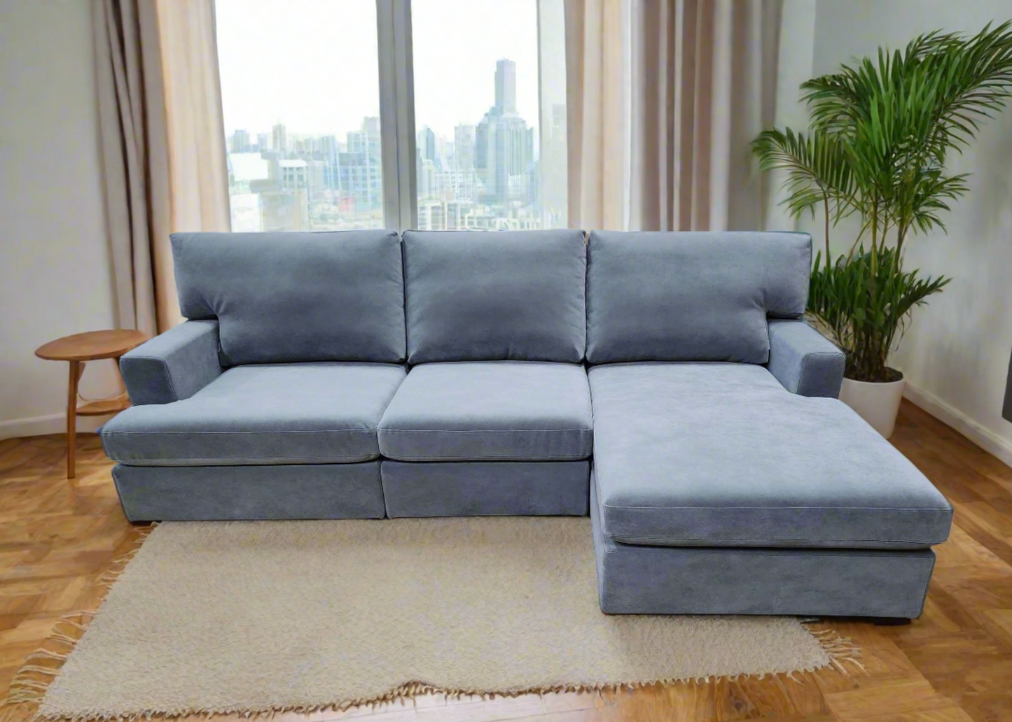 Louise Sectional Sofa L with Chaise or Ottoman
