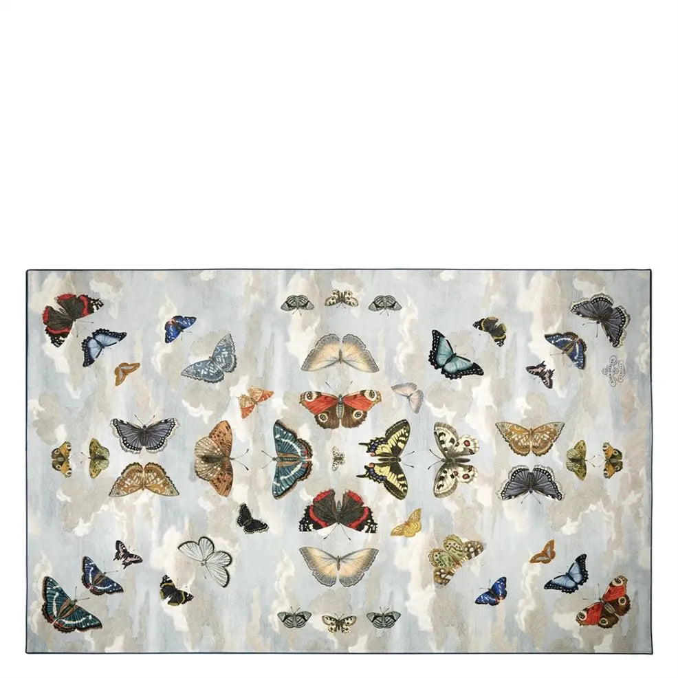 RUG MIRRORED BUTTERFLIES SKY by John Derian