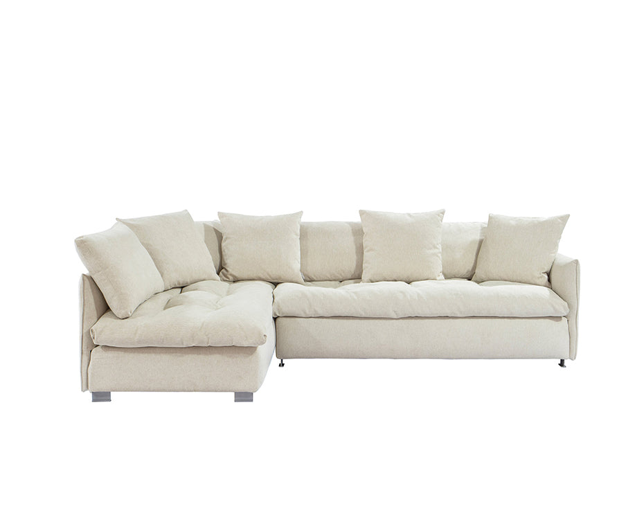 Monet On-Cloud Sectional Sofa L Shape Cozy Natural Tones (Large)