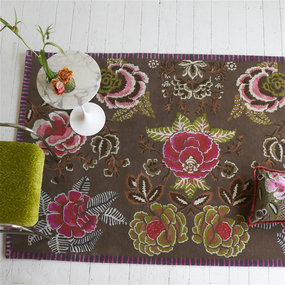 RUG ROSE DE DAMAS CRANBERRY by Designers Guild