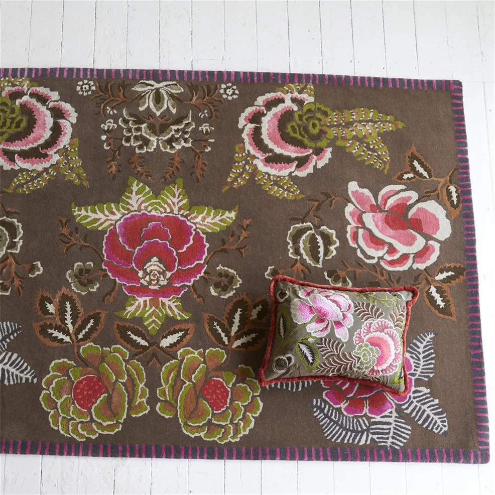 RUG ROSE DE DAMAS CRANBERRY by Designers Guild