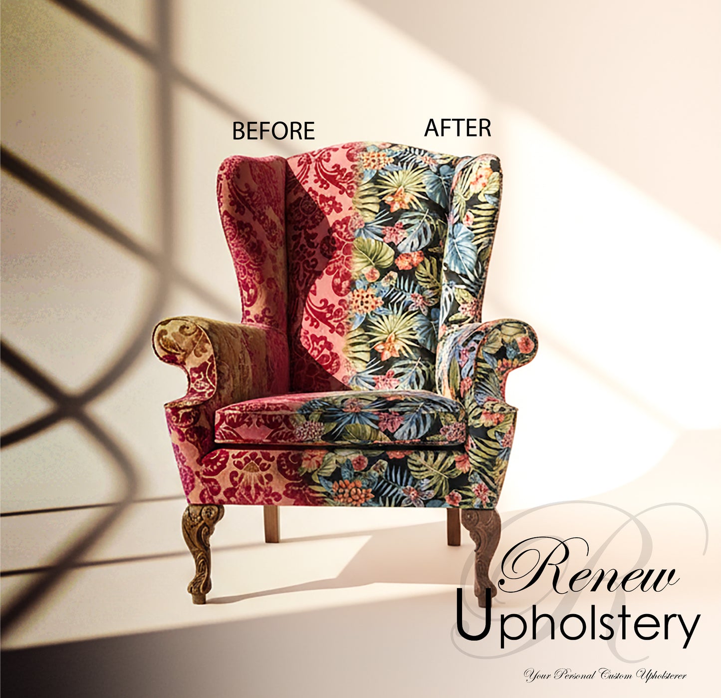 Reupholstery Wingback Armchair