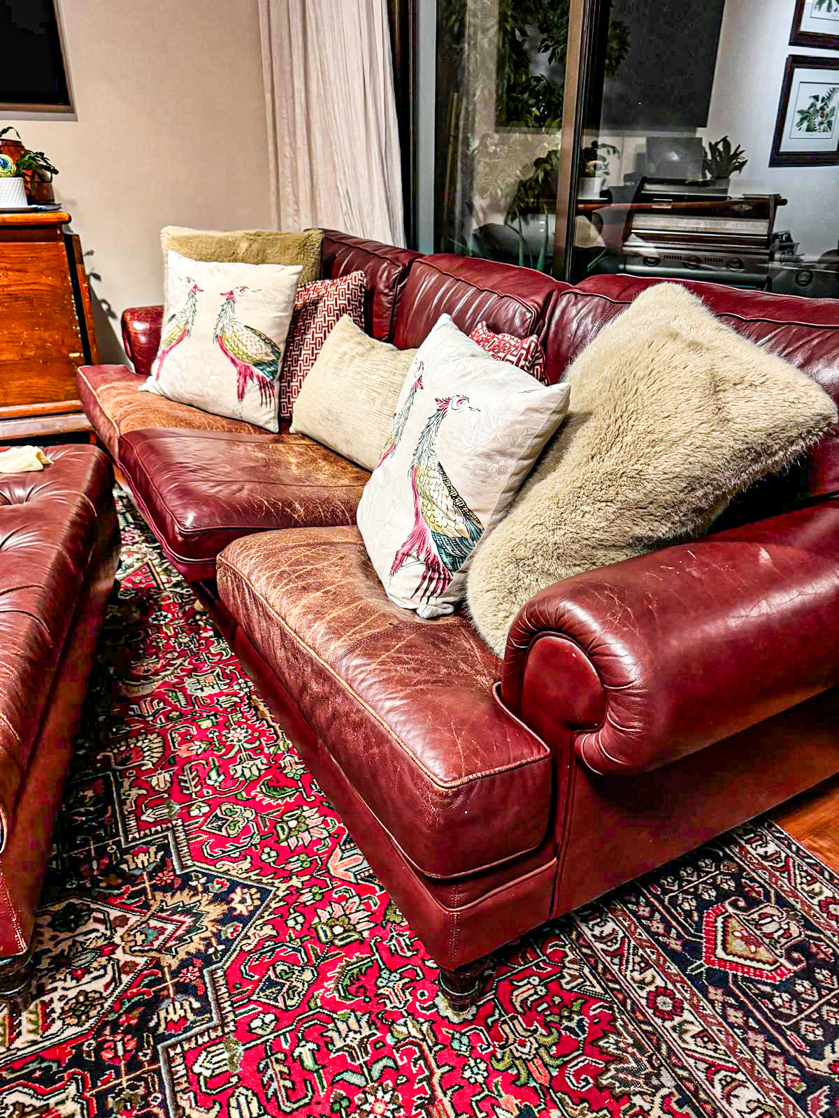 Reupholstery Leather Sofa