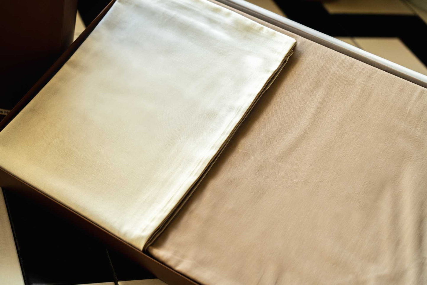 SIMMONS Bed Linen Set (3 part Set) BEIGE + Khaki