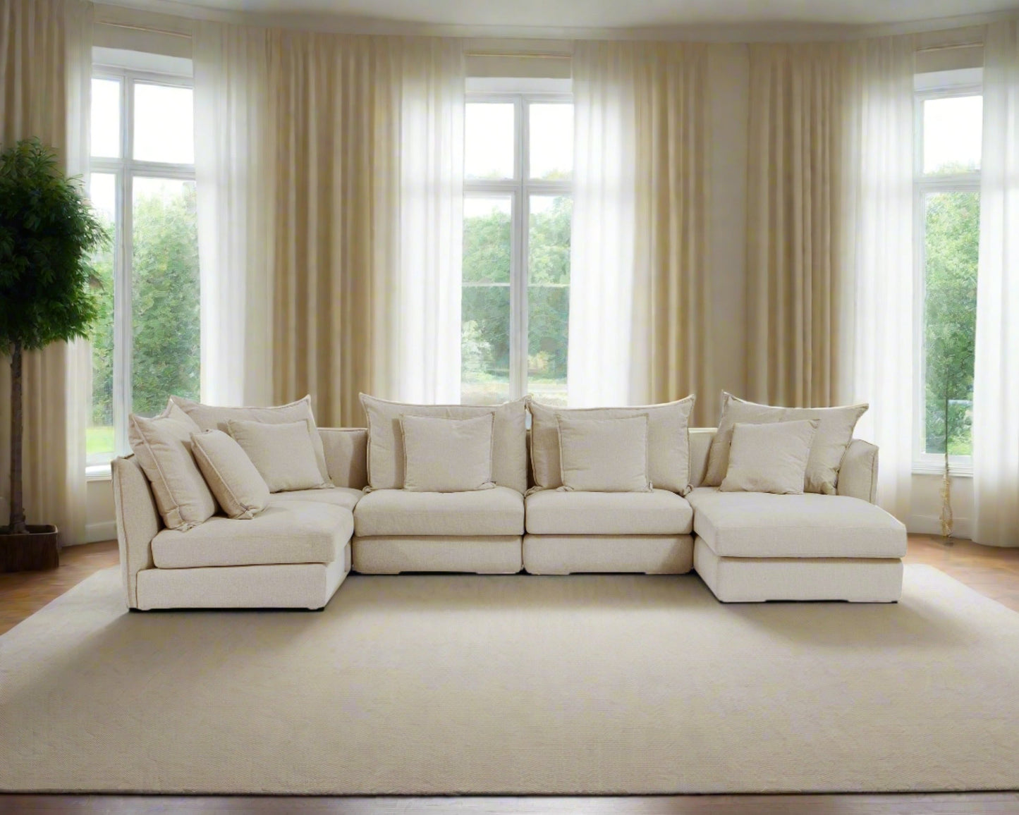 Upper East Sectional Sofa U Shape with Chaise