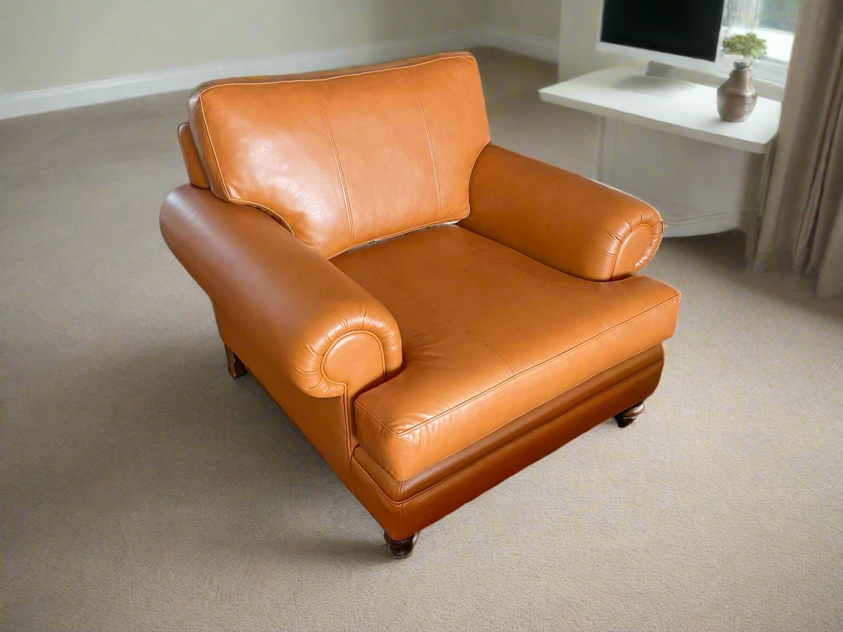 Reupholstery Leather Armchair