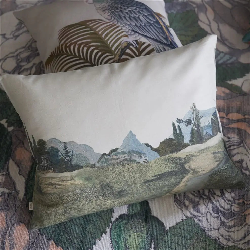 Cushion BIRDS OF A FEATHER PARCHMENT by John Derian