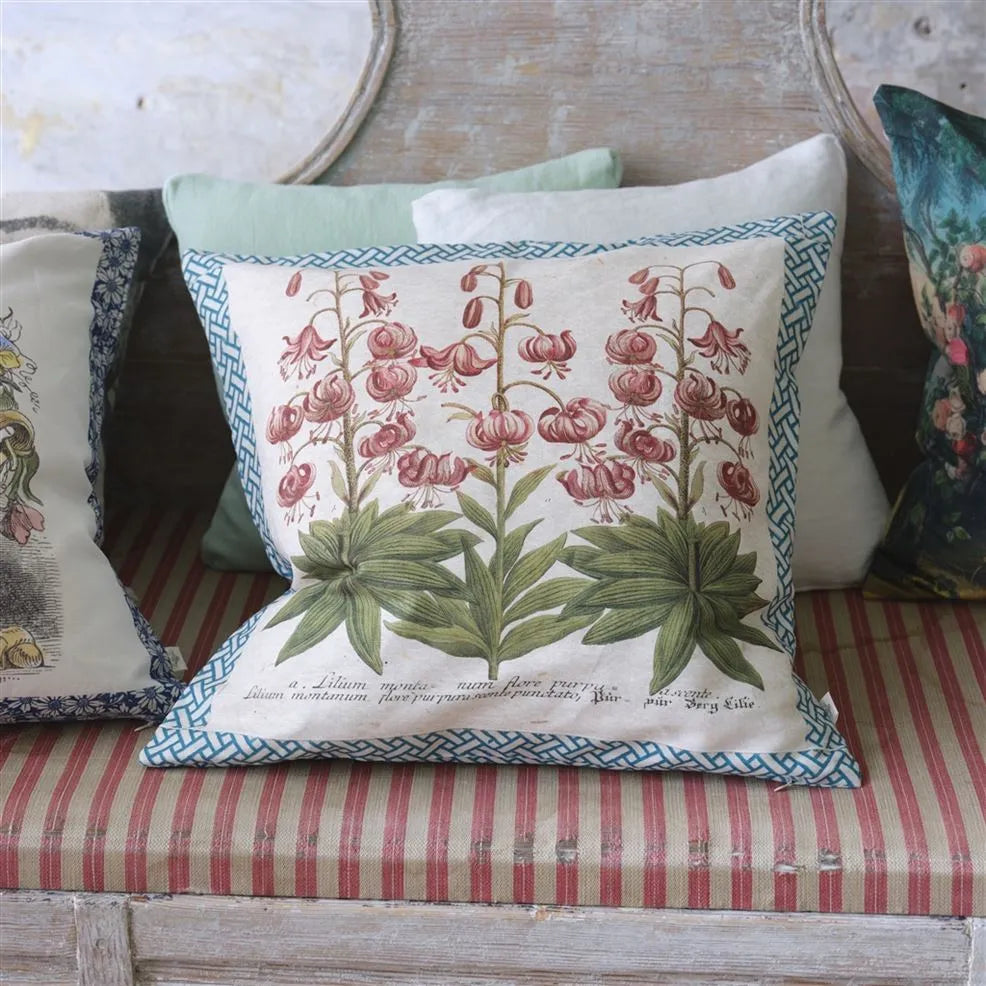 Cushion CROWN LILY CANVAS by John Derian