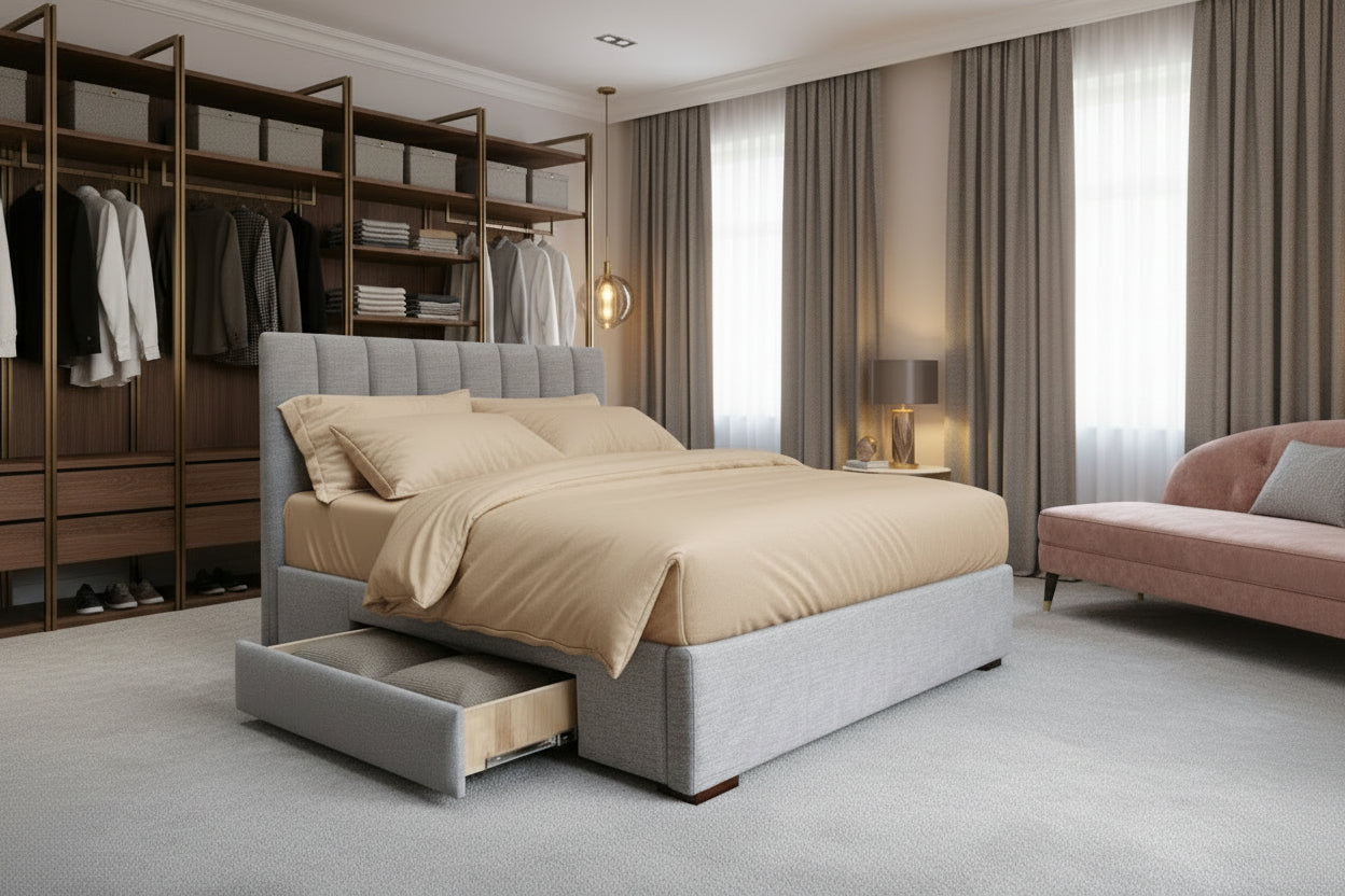 Cornell Bed with Drawers Storage