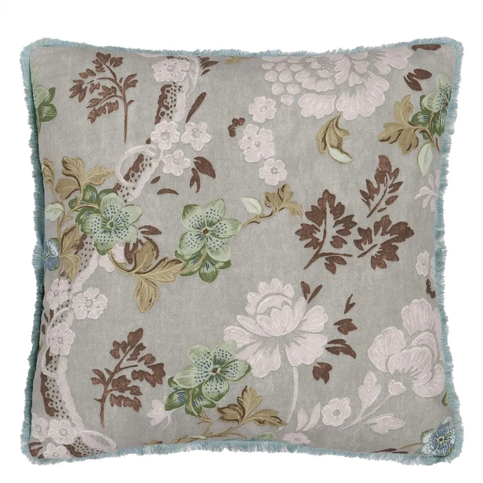 Cushion EAGLE HOUSE DAMASK SEAGRASS by English Heritage