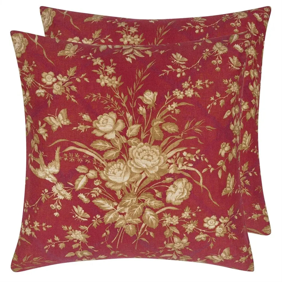 Cushion ELIZA FLORAL SUNBAKED RED by Ralph Lauren