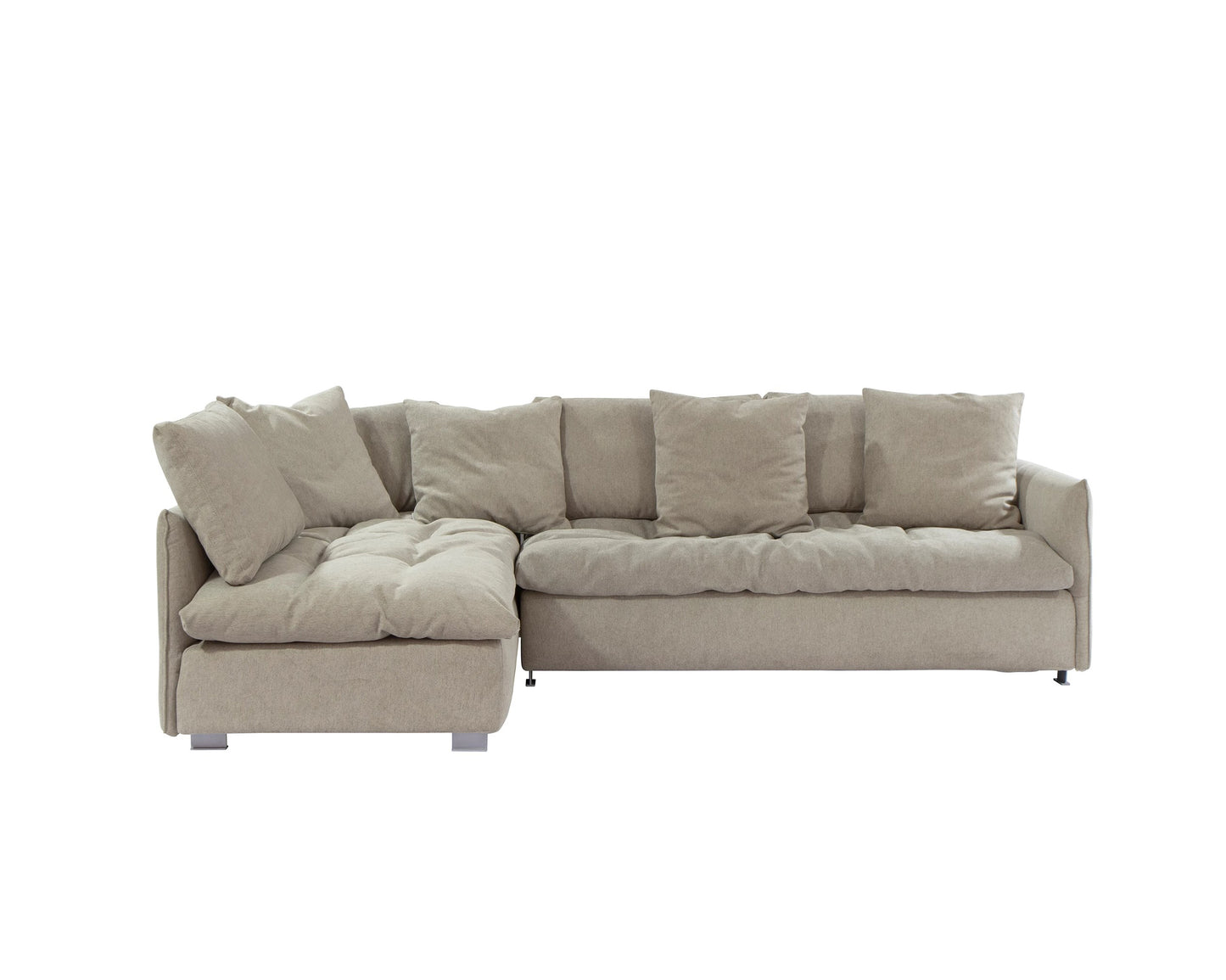 Monet On-Cloud Sectional Sofa L Shape Earth Tones (Large)