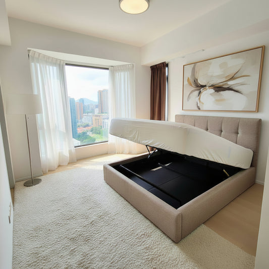 Oxford Bed with Hydraulic Storage