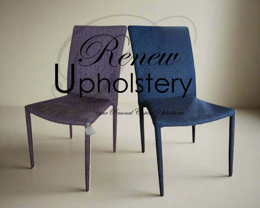 Reupholstery Dining Chair with Fabric Covering Legs