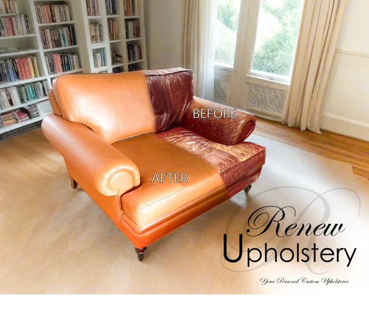 Reupholstery Leather Armchair