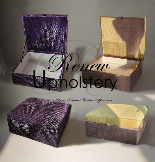 Reupholstery Storage Trunk or Ottoman