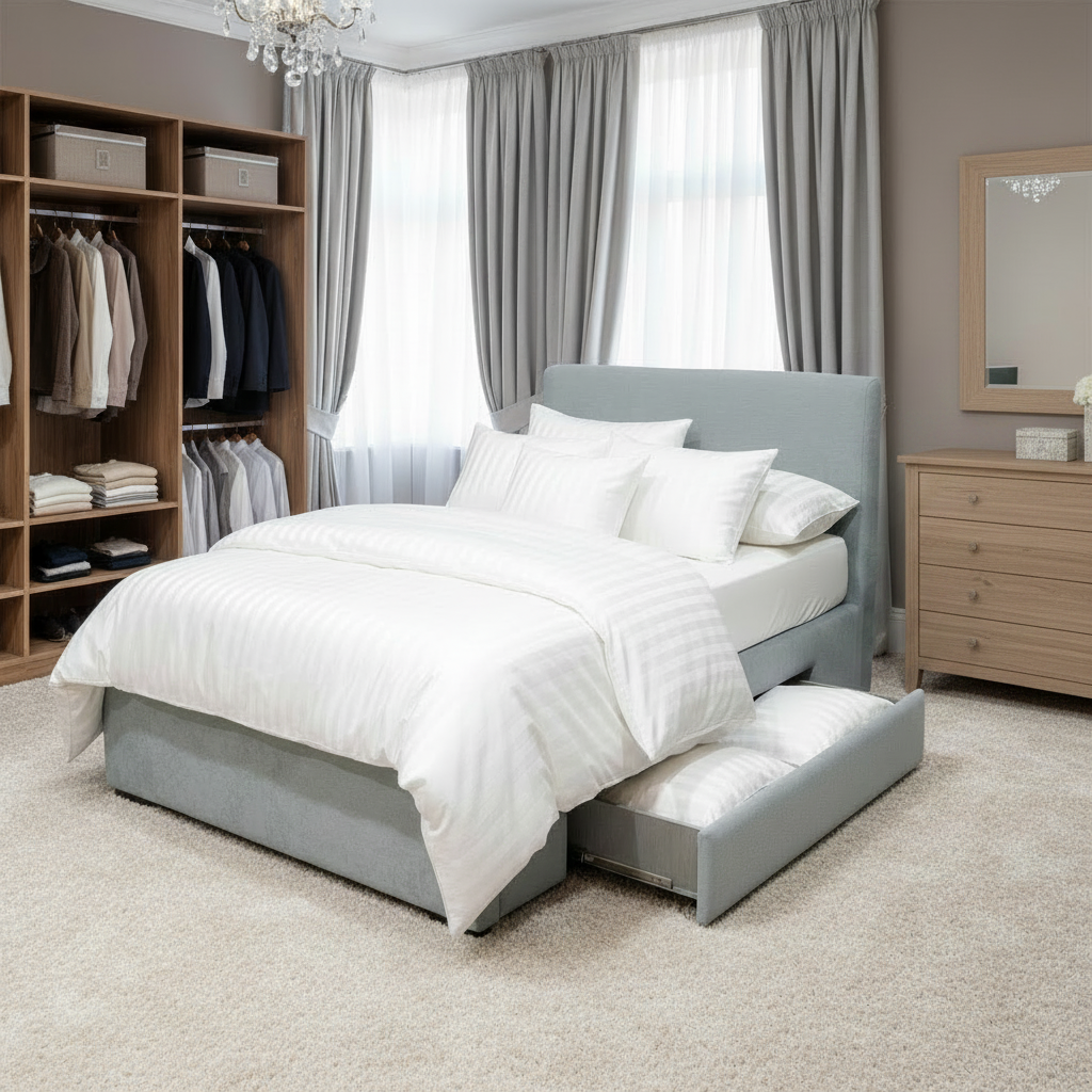 Stanford Bed with Drawers Storage