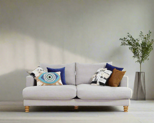 Tregunter Sofa Neutral Tone with Turn Wood Legs